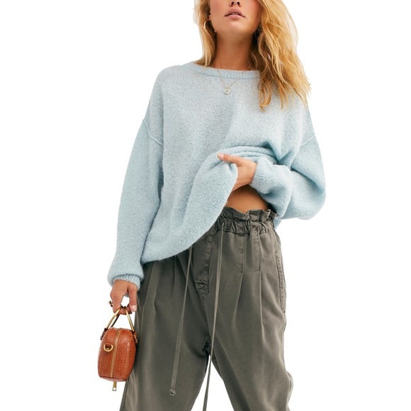Free People Sweaters - Free People Angelic Alpaca Neo Mint Blue Sweater M